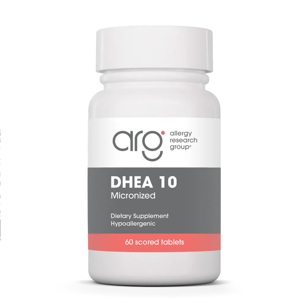 DHEA 10 (Micronized) 10mg x60 Scored Tablets - Allergy Research Group - Allergy Research Group