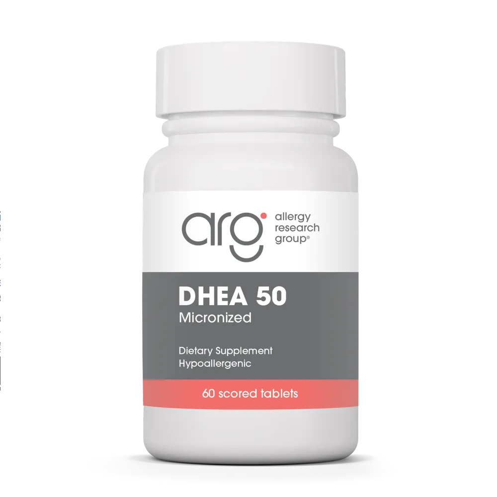 DHEA 50 (Micronized) 50mg x60 Scored Tablets - Allergy Research Group - Allergy Research Group
