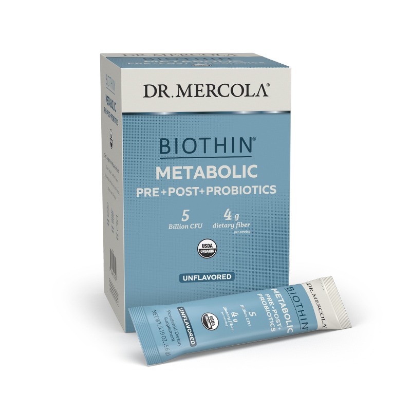 Biothin Metabolic Pre+Post+Probiotics 5 Billion CFU x30 Packets - Dr. Mercola - Dr. Mercola