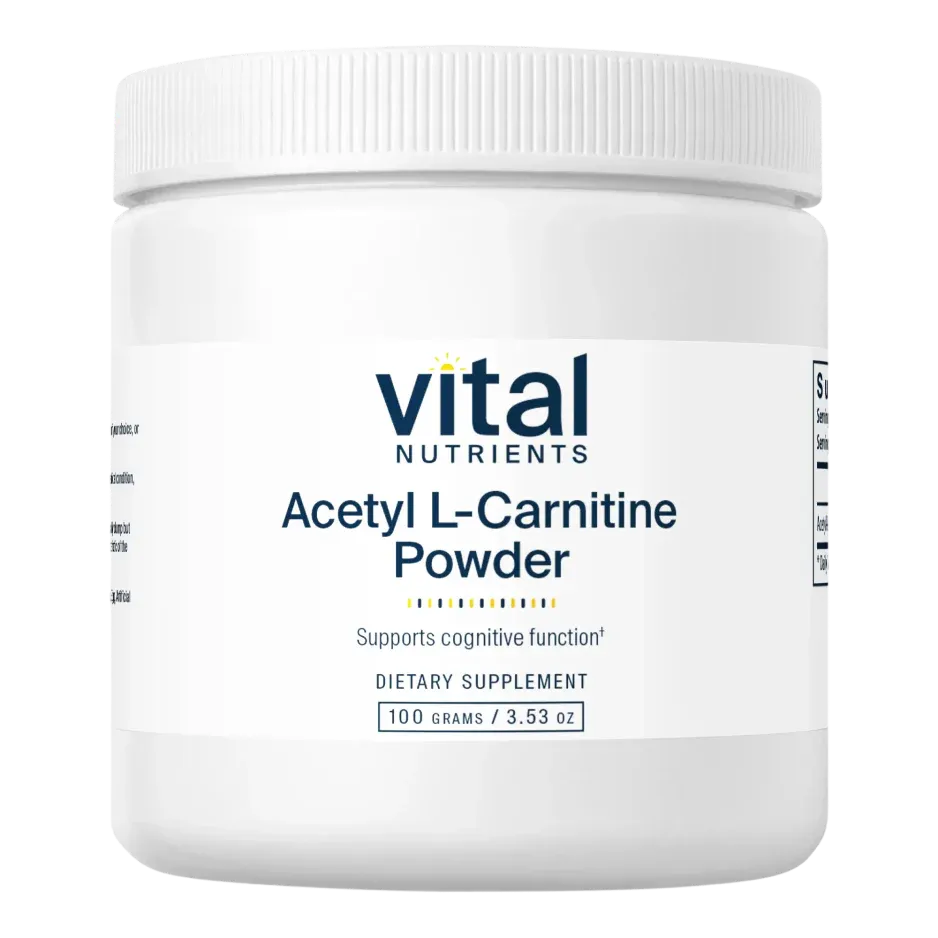 Acetyl L-Carnitine Powder x33 Servings, 3.53 oz (100 g) - Vital Nutrients - Vital Nutrients