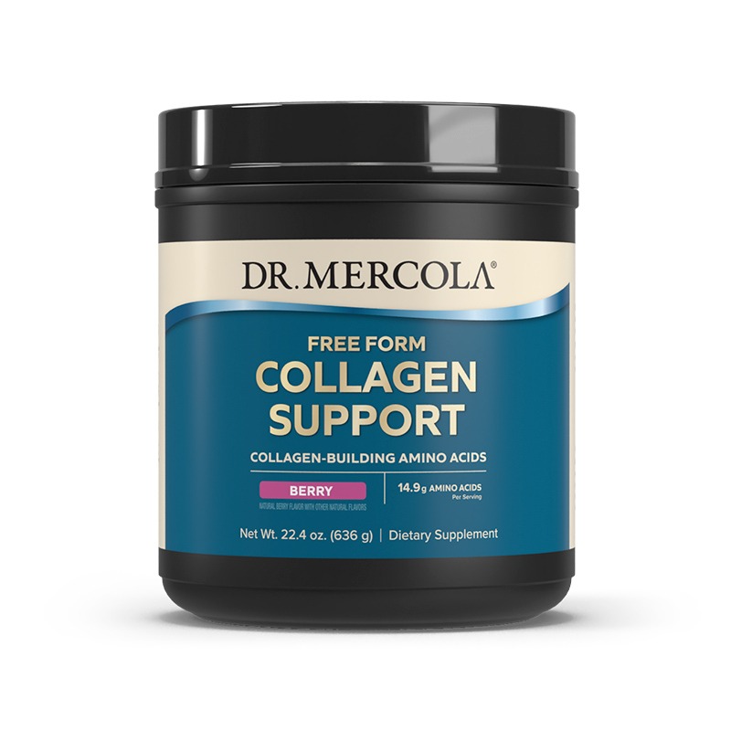 Collagen Support Free Form Powder (Berry) x30 Servings, 22.4 oz (635 g) - Dr. Mercola - Dr. Mercola