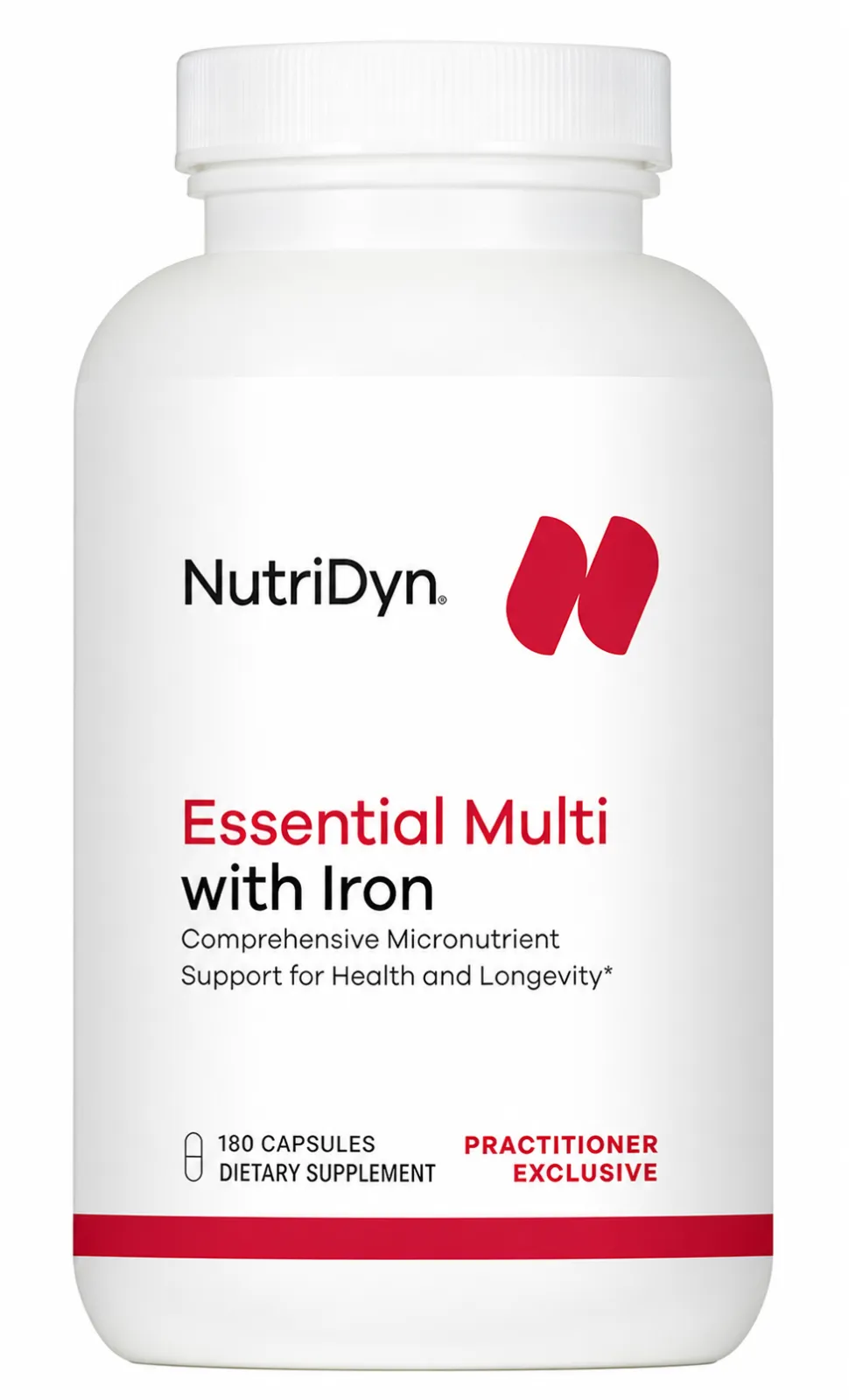 Essential Multi with Iron x180 Caps - ROJO NutriDyn - NutriDyn
