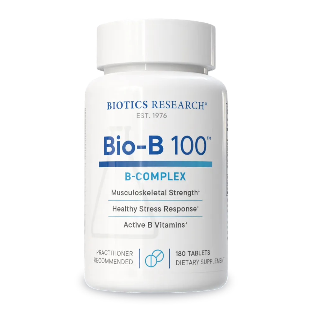 Bio-B 100 (B-Complex) x180 Tablets - Biotics Research - Biotics Research