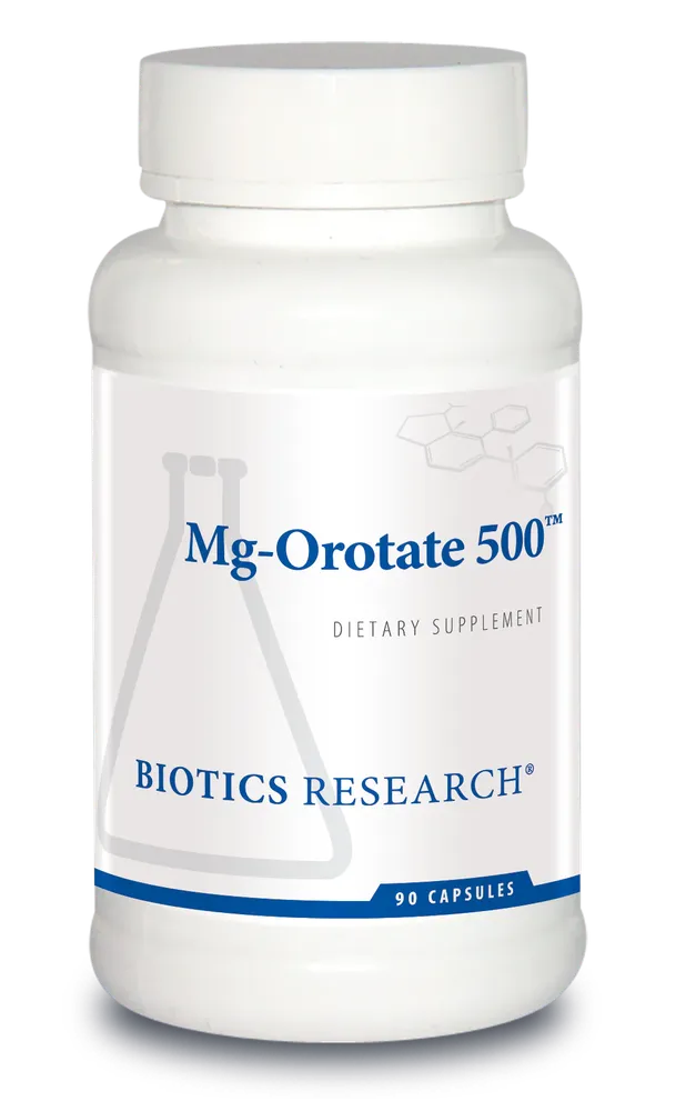 Mg-Orotate 500 (Magnesium Orotate) x90 Capsules - Biotics Research - Biotics Research