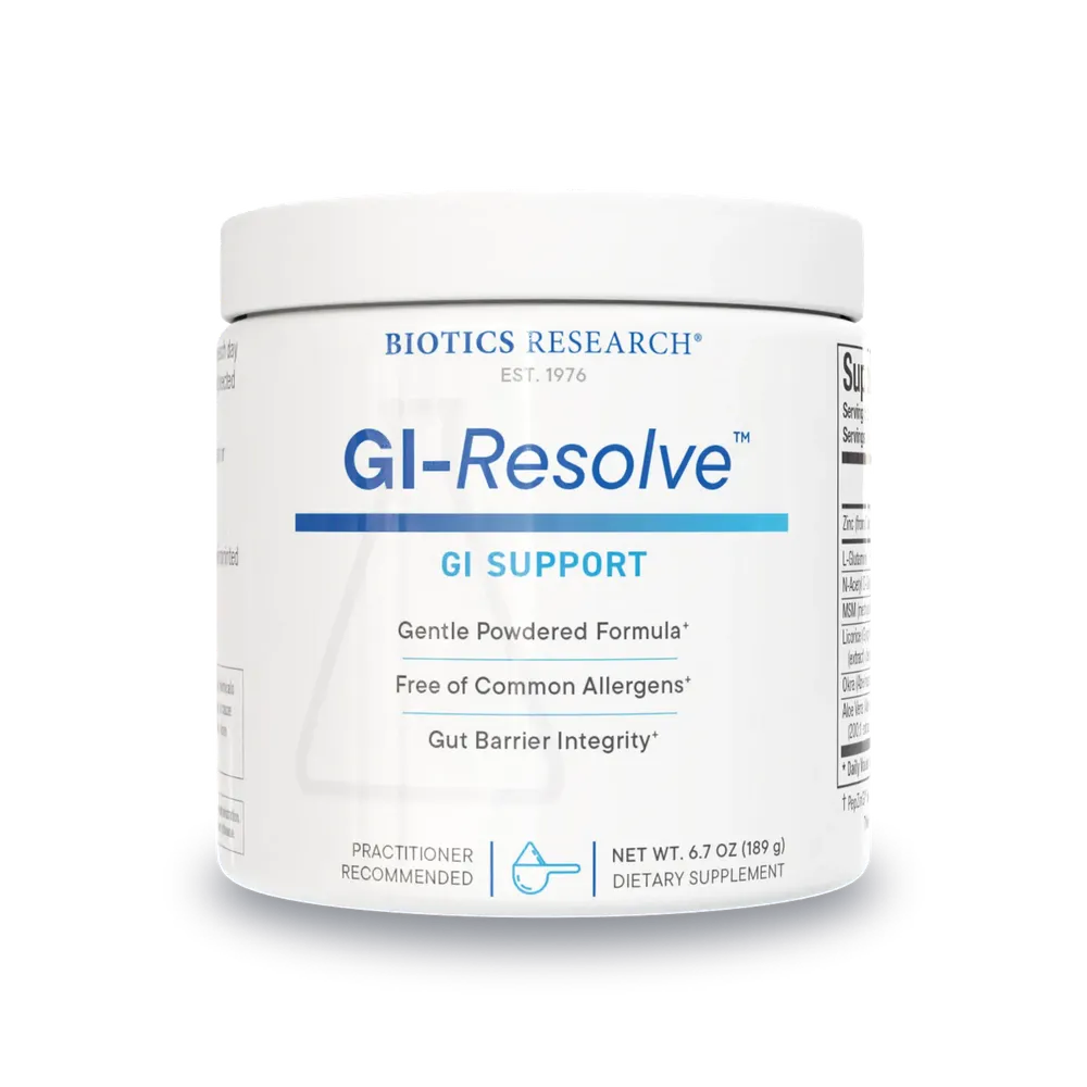 GI-Resolve Powder x30 Servings, 6.7 oz (190 g) - Biotics Research - Biotics Research
