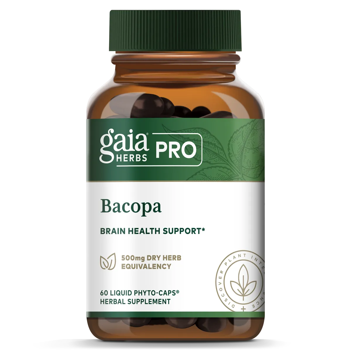 Bacopa (Bacopa Monnieri) 350mg x60 Capsules - Gaia Herbs Pro - Gaia Herbs Pro