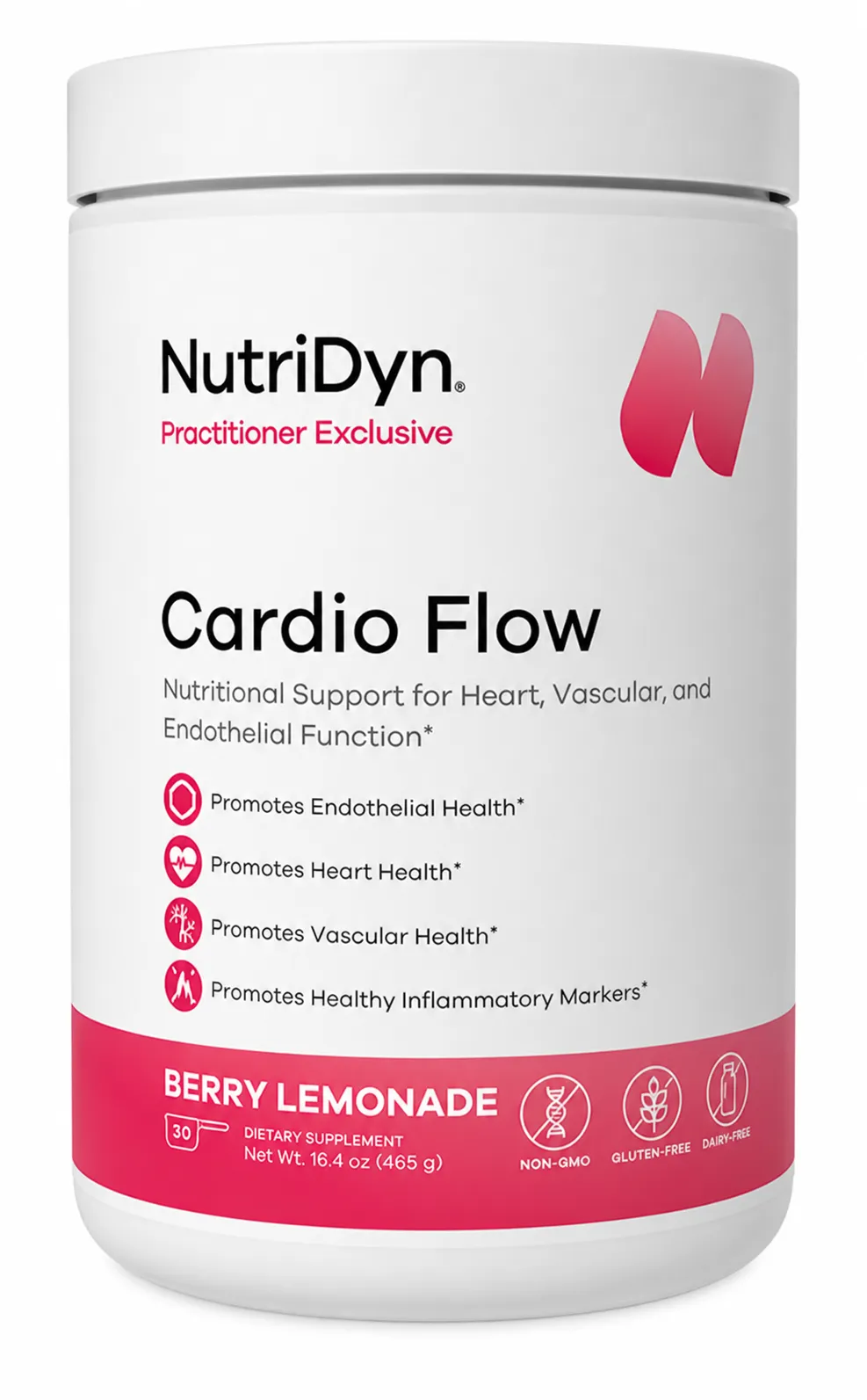Cardio Flow Powder (Berry Lemonade) 16.4 oz (465 g) - NutriDyn - NutriDyn