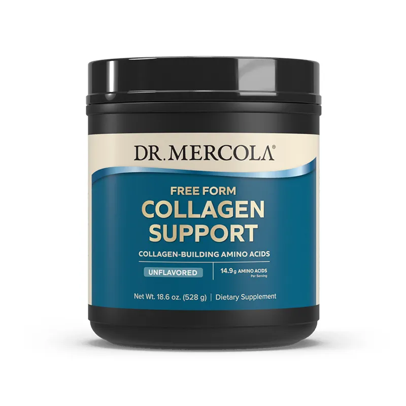 Collagen Support Free Form Powder (Unflavored) x30 Servings, 18.6 oz (528 g) - Dr. Mercola - Dr. Mercola