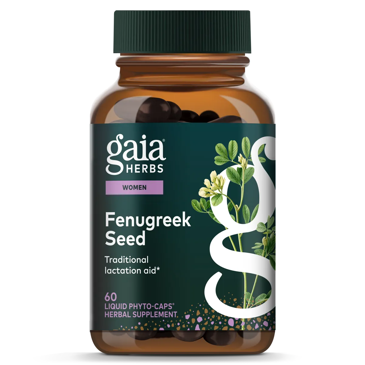 Fenugreek Seed 400mg x60 Capsules - Gaia Herbs - Gaia Herbs