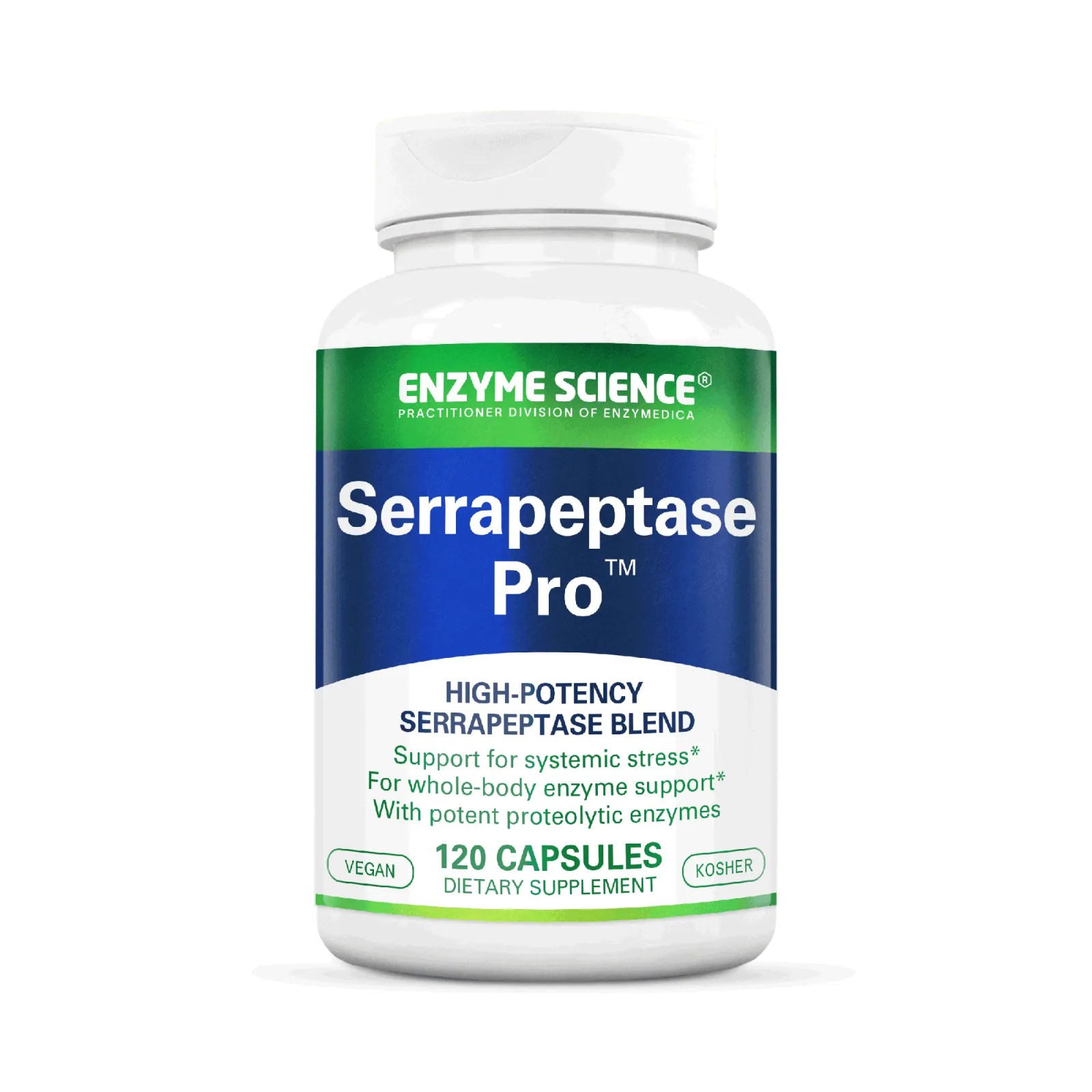Serrapeptase Pro x120 Capsules - Enzyme Science - Enzyme Science