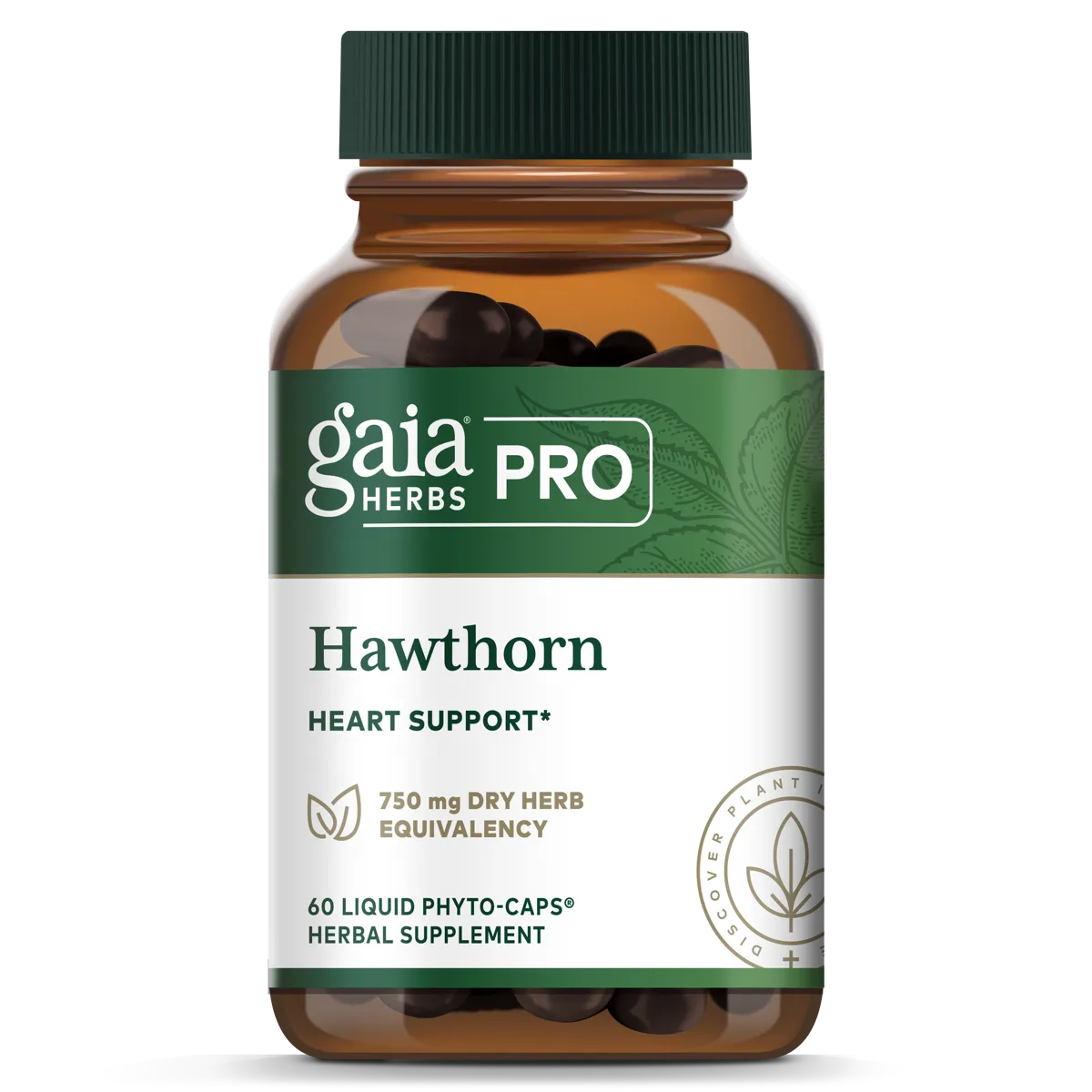Hawthorn 500mg x60 Capsules - Gaia Herbs Pro - Gaia Herbs Pro