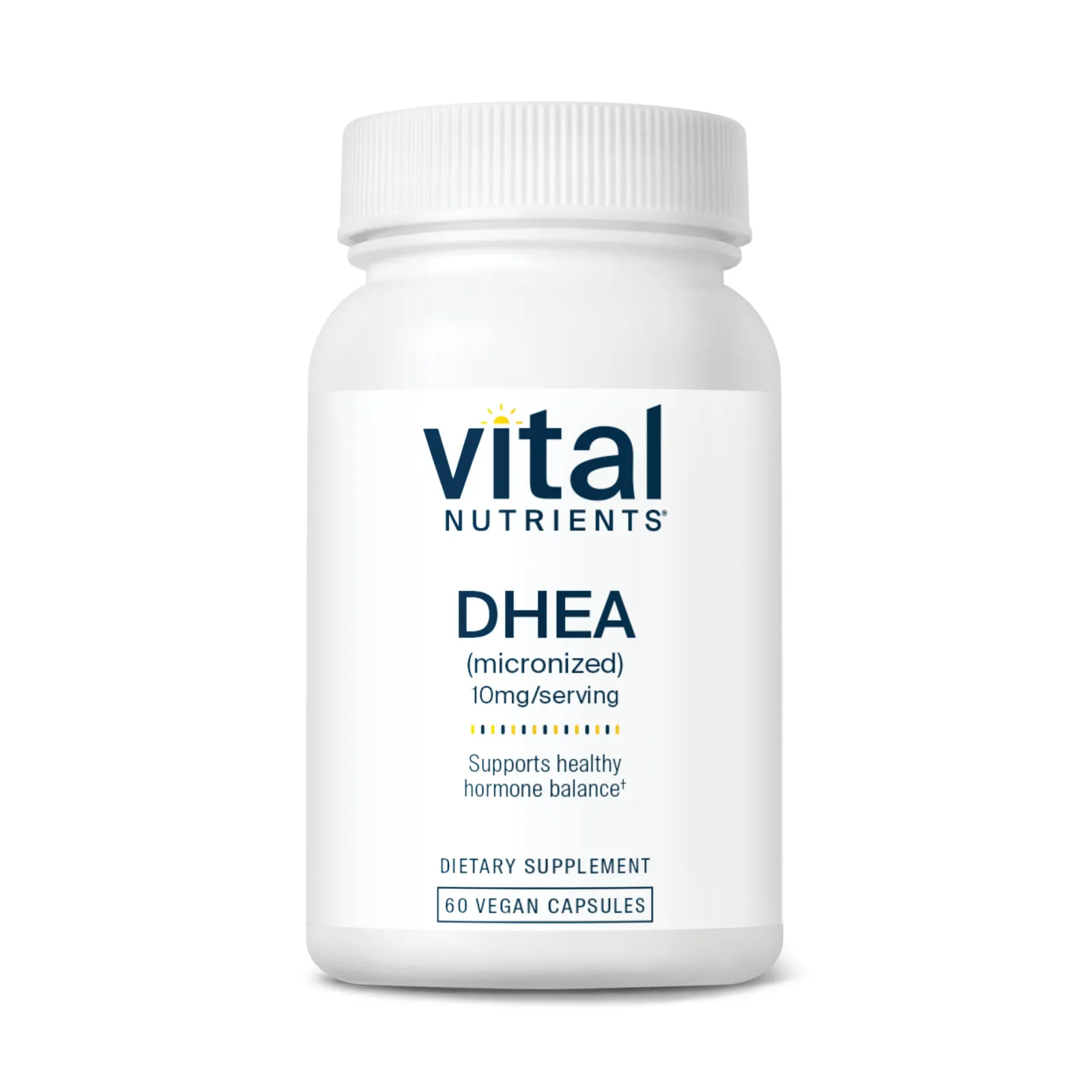 DHEA (Micronized) 10mg x60 Capsules - Vital Nutrients - Vital Nutrients