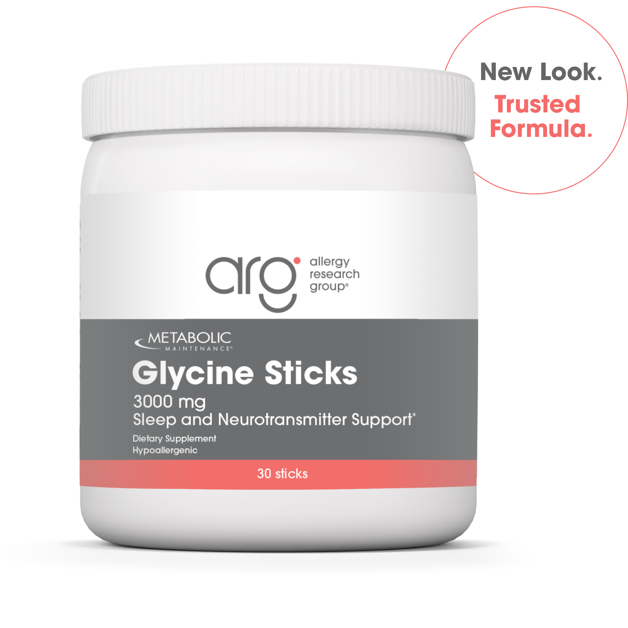 Glycine Sticks 3,000mg x30 Sticks - Allergy Research Group - Allergy Research Group