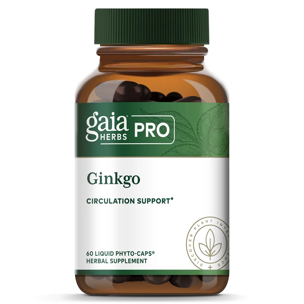 Ginkgo Biloba 1430mg x60 Capsules - Gaia Herbs Pro - Gaia Herbs Pro