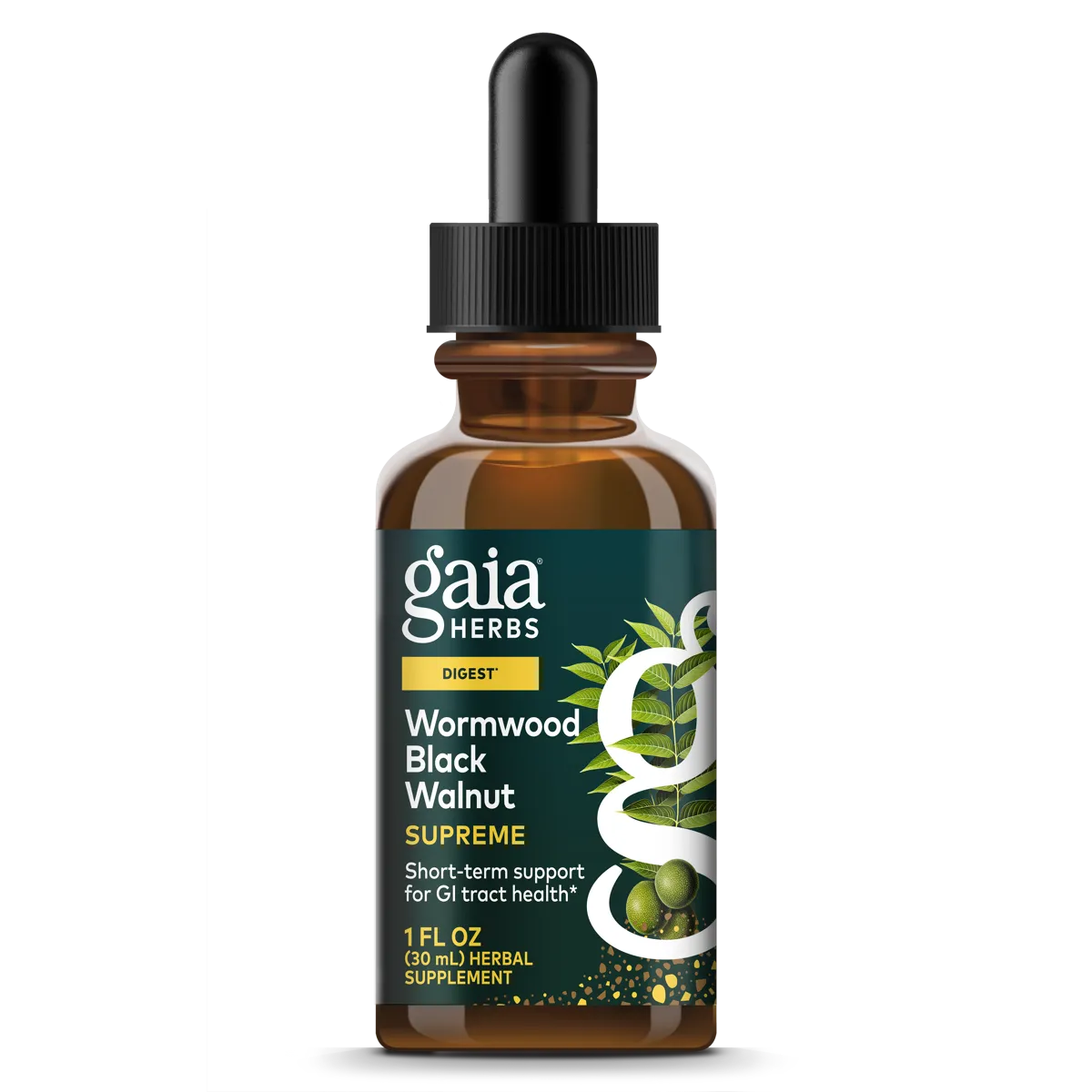 Wormwood Black Walnut Supreme x30 Servings, 1 fl oz (30 mL) - Gaia Herbs - Gaia Herbs