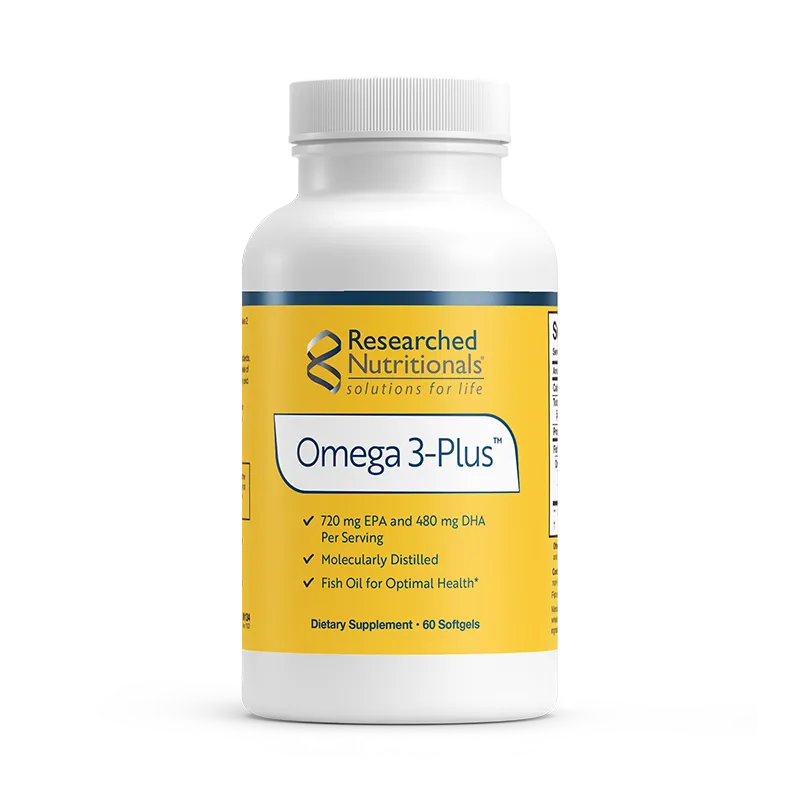 Omega 3-Plus x60 Softfels - Researched Nutritionals - Researched Nutritionals