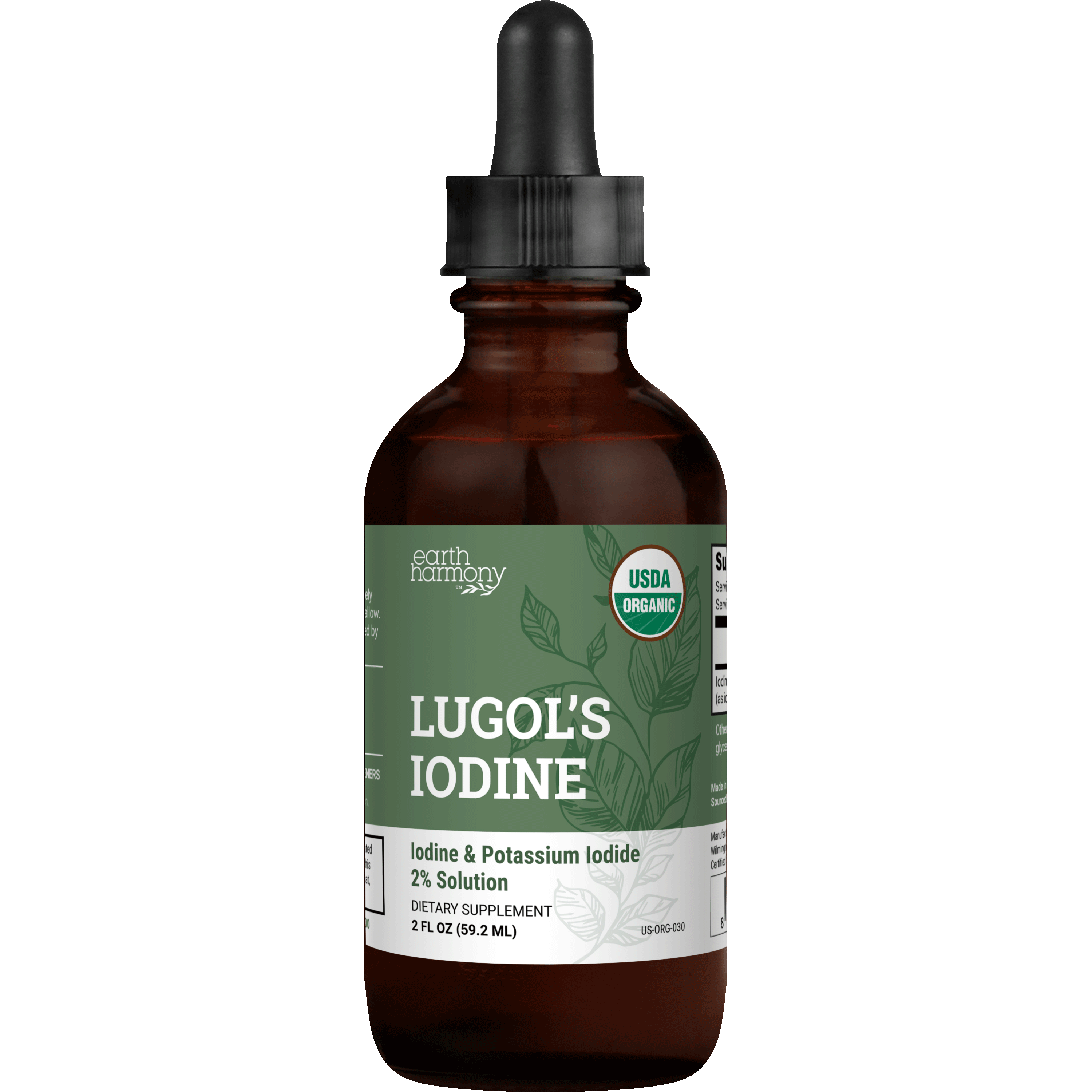 Lugol's Iodine 2% 2 fl oz (59 mL) - Earth Harmony - Earth Harmony