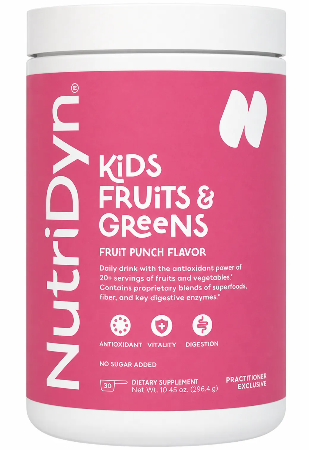 Kid's Fruits & Greens x30 Servings, 10.45 oz (296 g) - NutriDyn - NutriDyn