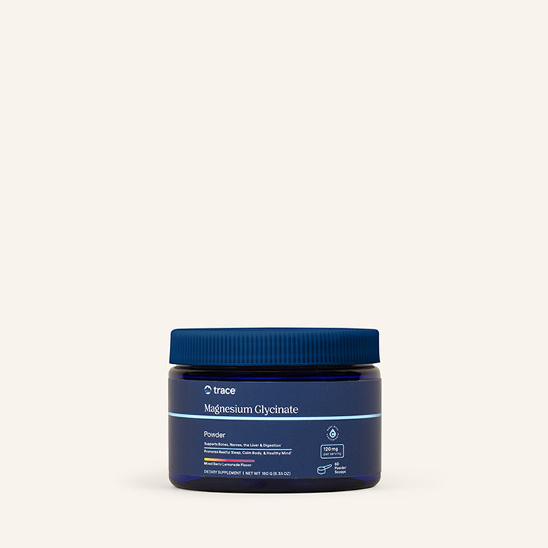 Magnesium Glycinate Powder (Orange Dream) x60 Servings, 6.3 oz (180 g) - Trace Minerals - Trace Minerals