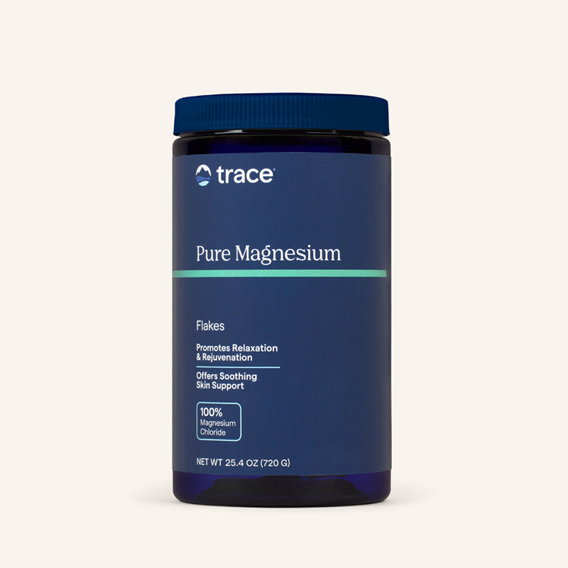 Pure Magnesium Flakes (Magnesium Chloride) 25.4 oz (720 g) - Trace Minerals - Trace Minerals