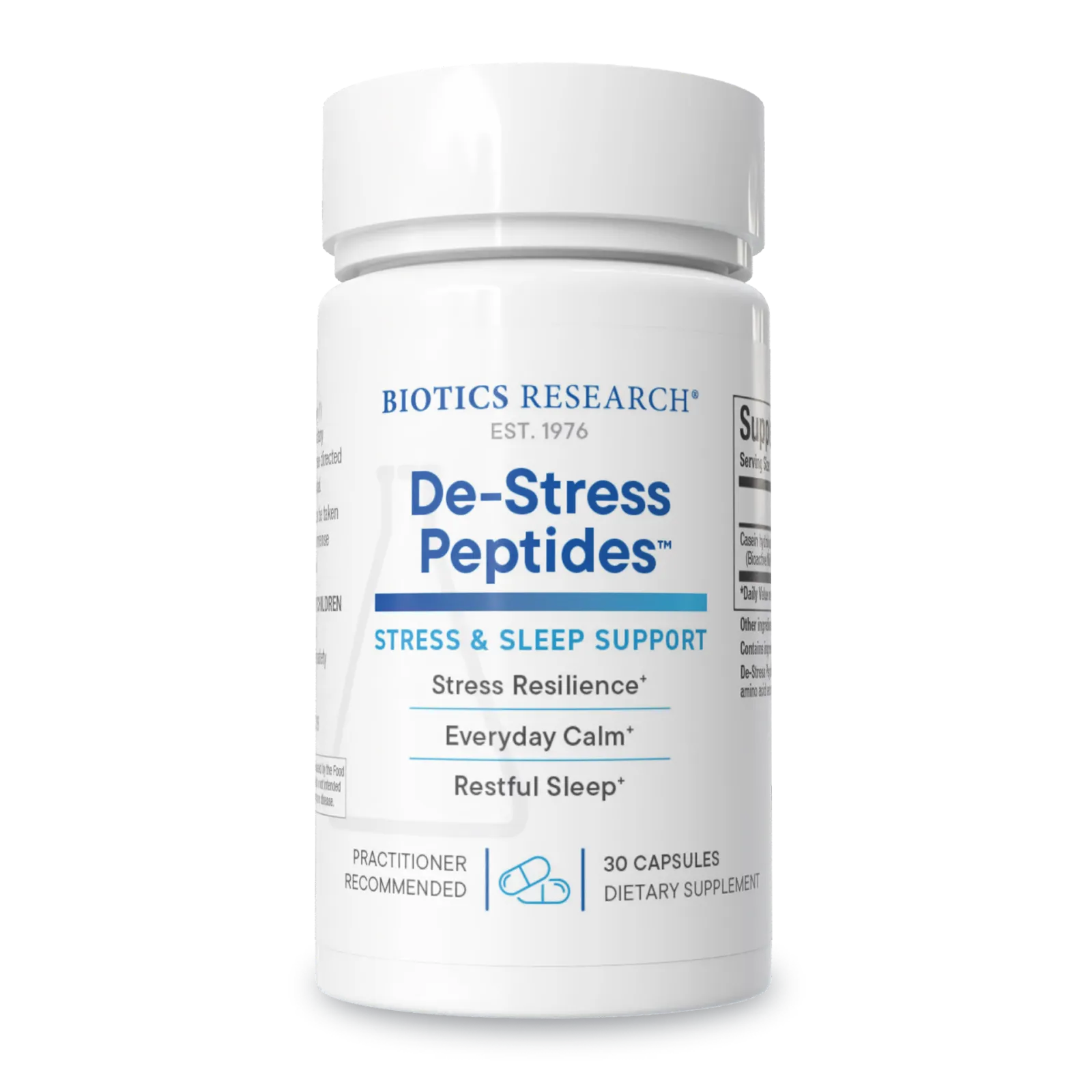De-Stress Peptides x30 Capsules - Biotics Research - Biotics Research