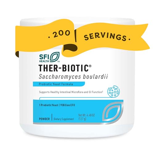 Ther-Biotic Saccharomyces Boulardii Powder 9 Billion CFU x200 Servings, 4.5 oz (127 g) - SFI Health - SFI Health