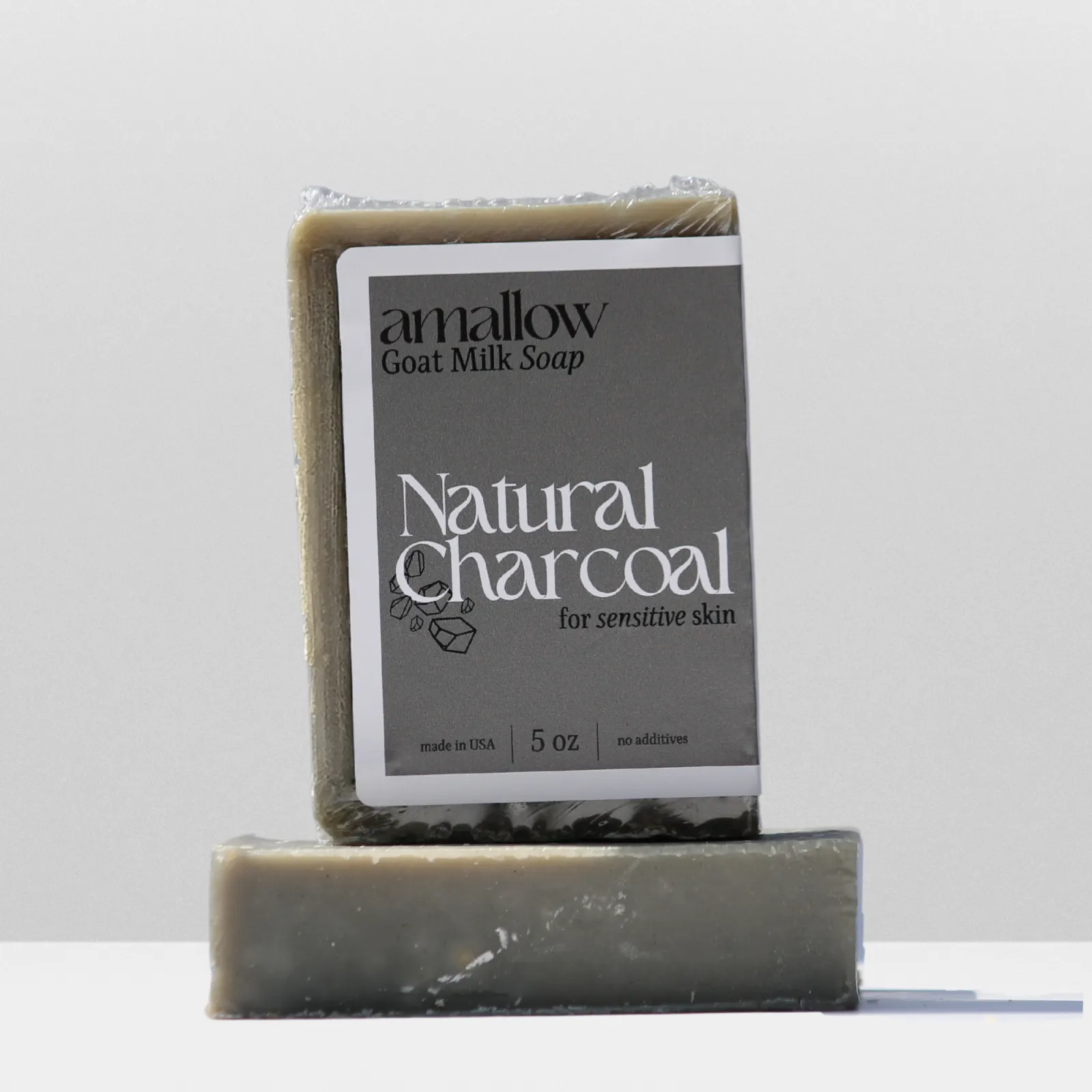 Natural Charcoal Goat Milk Soap - Amallow - Amallow