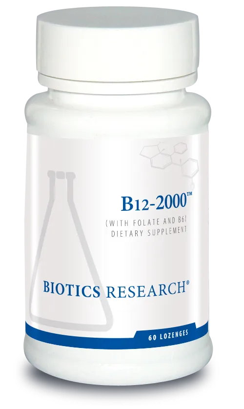 B12-2000 x60 Lozenges - Biotics Research - Biotics Research