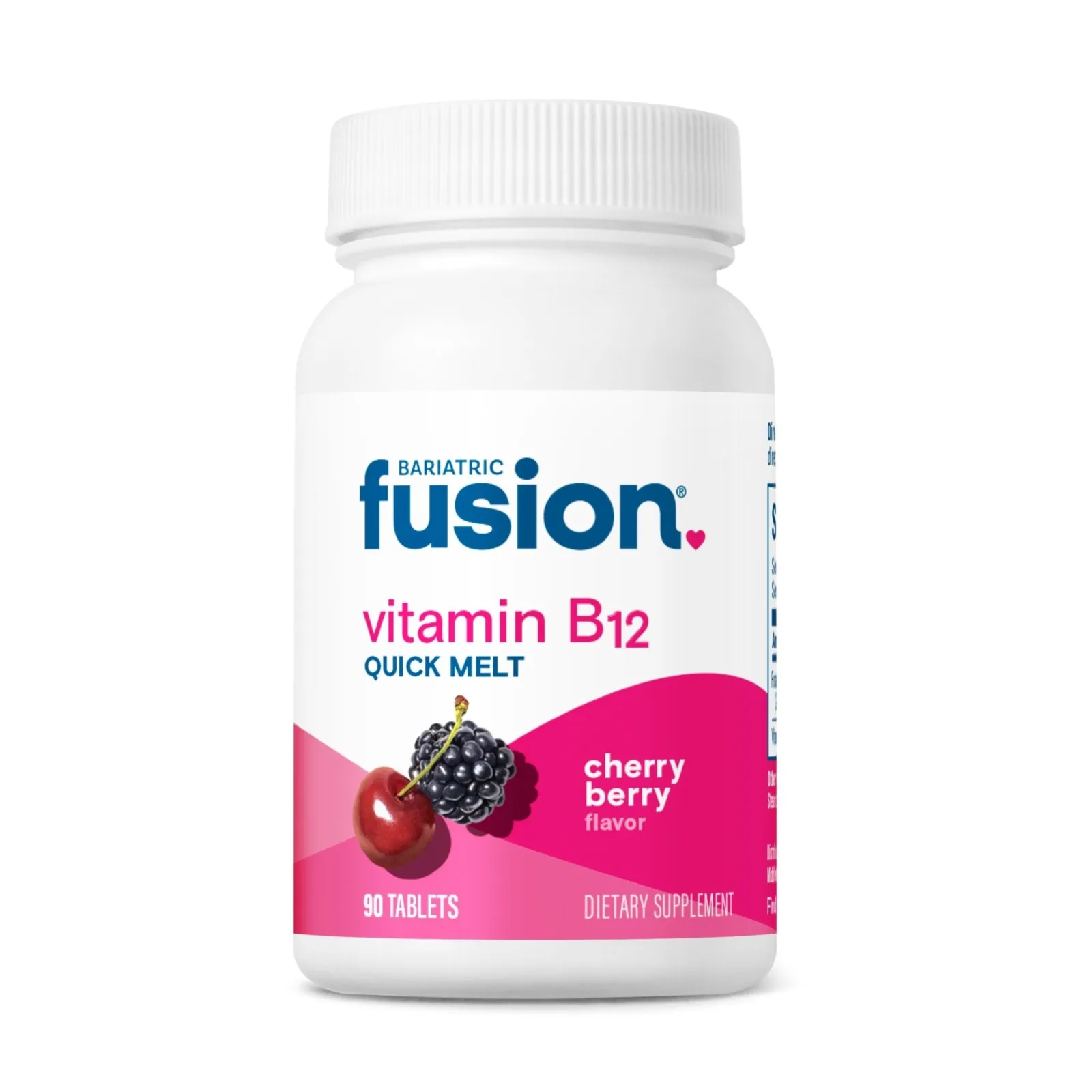 Vitamin B12 Quick Melt (Cherry-Berry) x90 Tablets - Bariatric Fusion - Bariatric Fusion