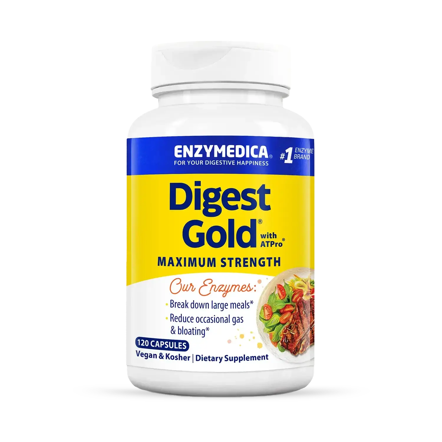 Digest Gold x120 Caps - Enzymedica - Enzymedica
