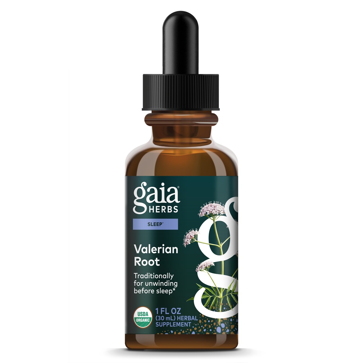 Valerian Root Liquid 1 Oz - Gaia Herbs - Gaia Herbs