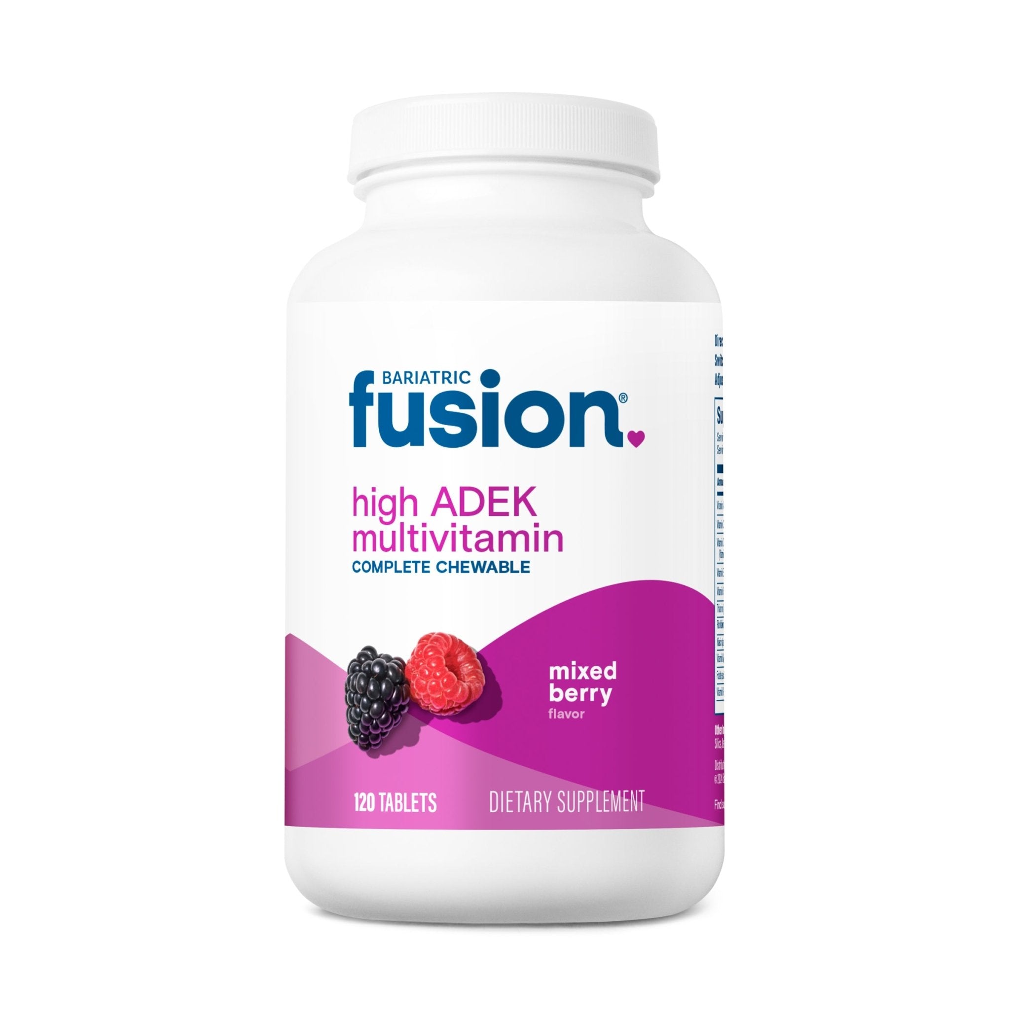 High ADEK Multivitamin Mixed Berry x120 Chewable Tabs - Bariatric Fusion - Bariatric Fusion