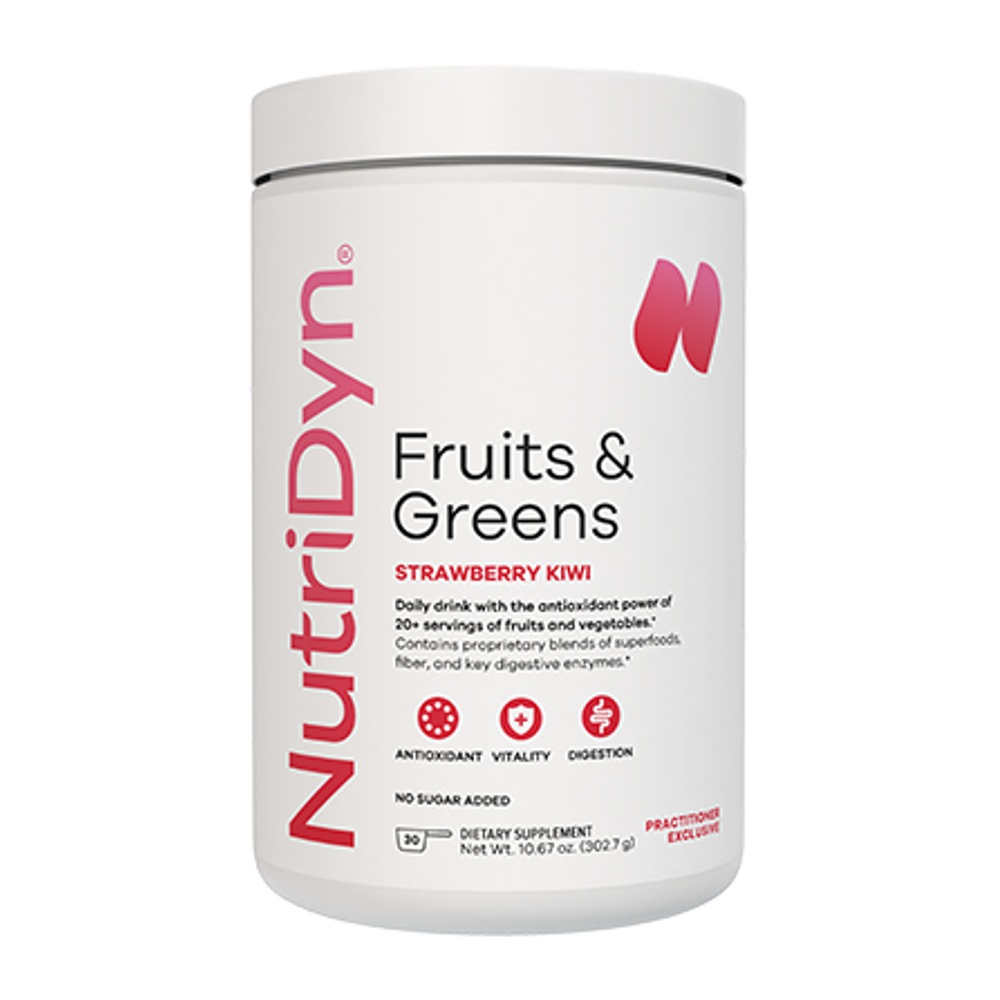 Fruits & Greens (Strawberry Kiwi) x30 Servings 10.87 Oz - NutriDyn - NutriDyn