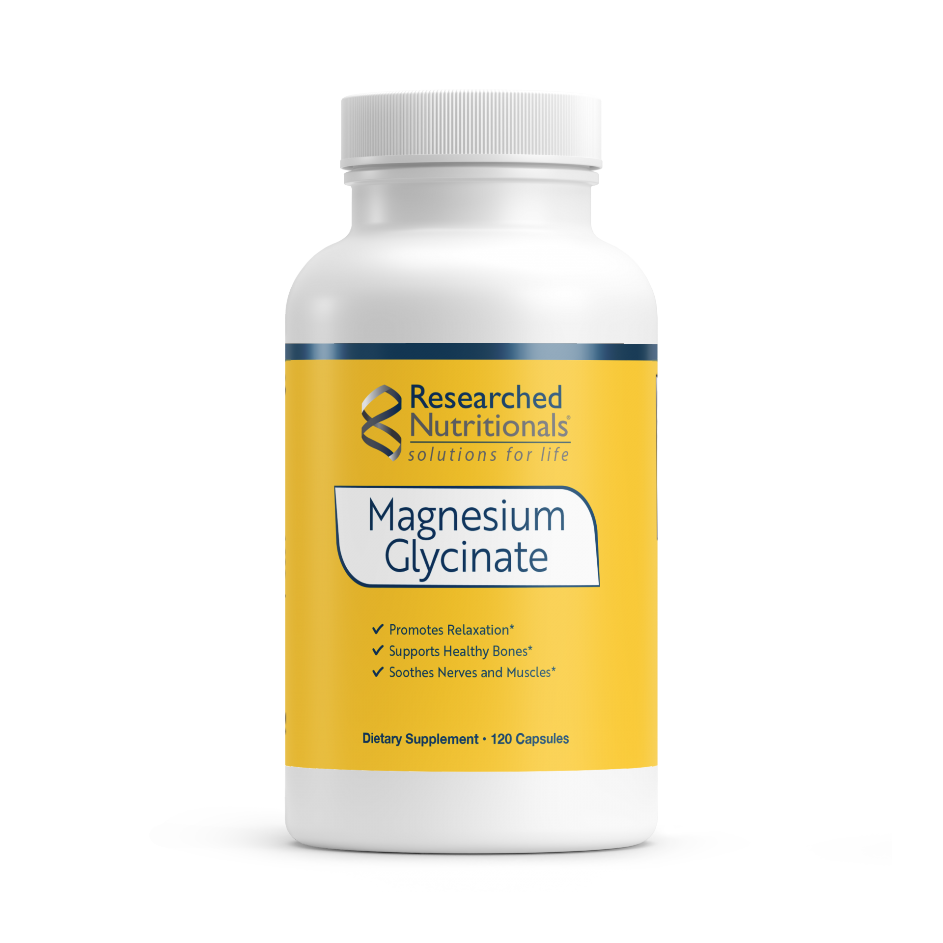 Magnesium Glycinate 125 mg x120 Caps. - Researched Nutritionals - Researched Nutritionals