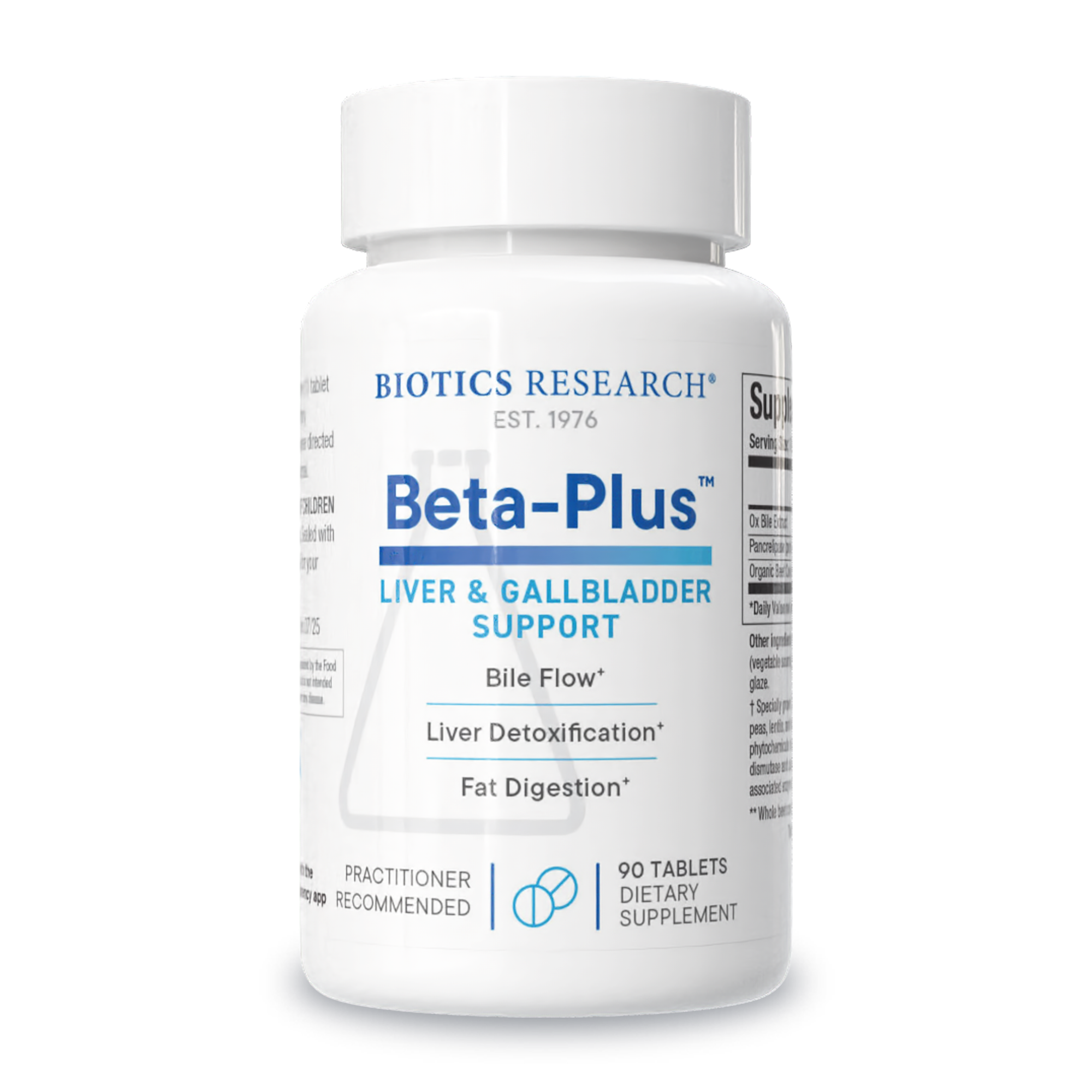 Beta-Plus Liver & Gallbladder Support x90 Tabs - Biotics Research - Biotics Research
