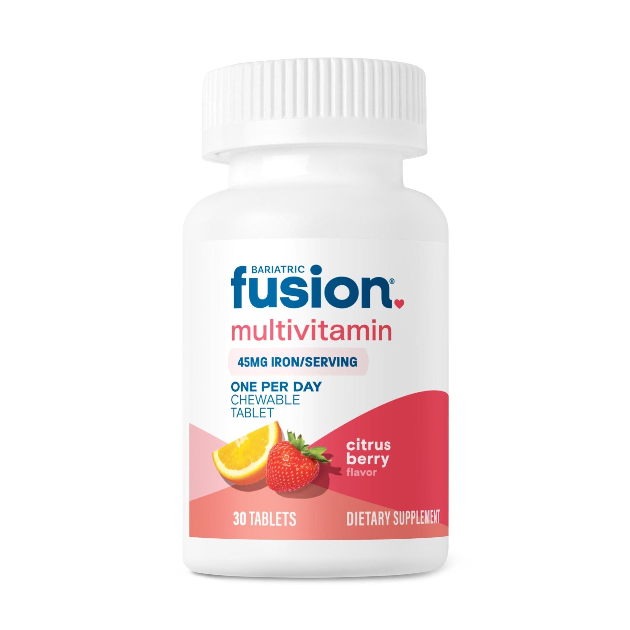 One Per Day Chewable Multivitamin 45mg Iron Citrus Berry x30 Tabs - Bariatric Fusion - Bariatric Fusion